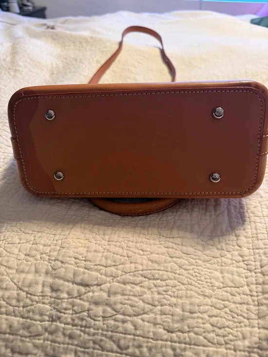 Dooney & Bourke Tan Leather Satchel - Picture 2 of 8